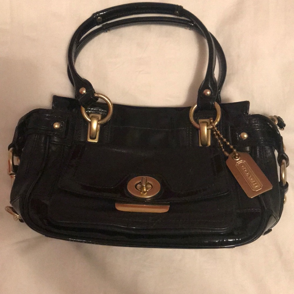 Small leather Coach bag